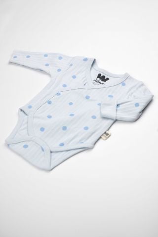 Mavi Puanlı 2 li Body Takım 9-12 ay