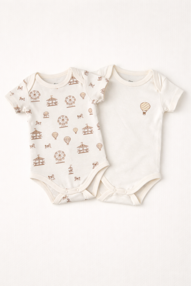 Minimal Premium Newborn Hastane Çıkış Seti- 2 Zıbın ve Müslin Battaniye