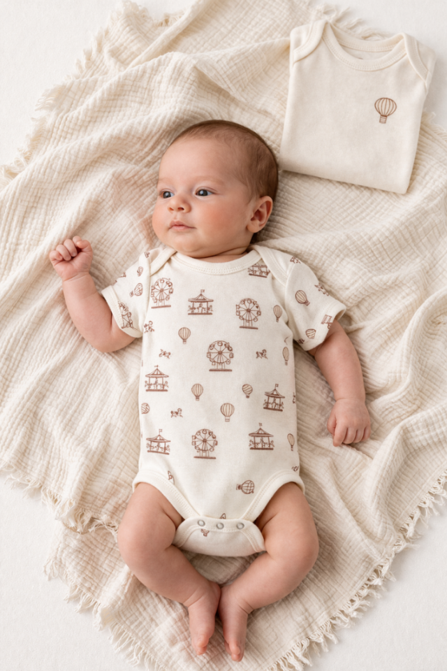 Minimal Premium Newborn Hastane Çıkış Seti- 2 Zıbın ve Müslin Battaniye