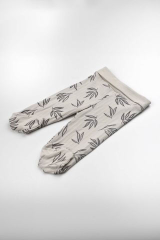 Yapraklı 2 li Body Takım-Gri 6-9 ay