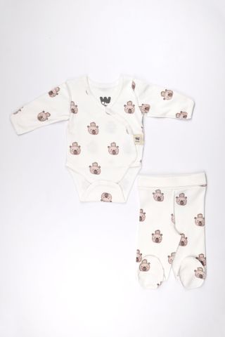 Ayı Kirpi 2 li Body Takım 6-9 ay