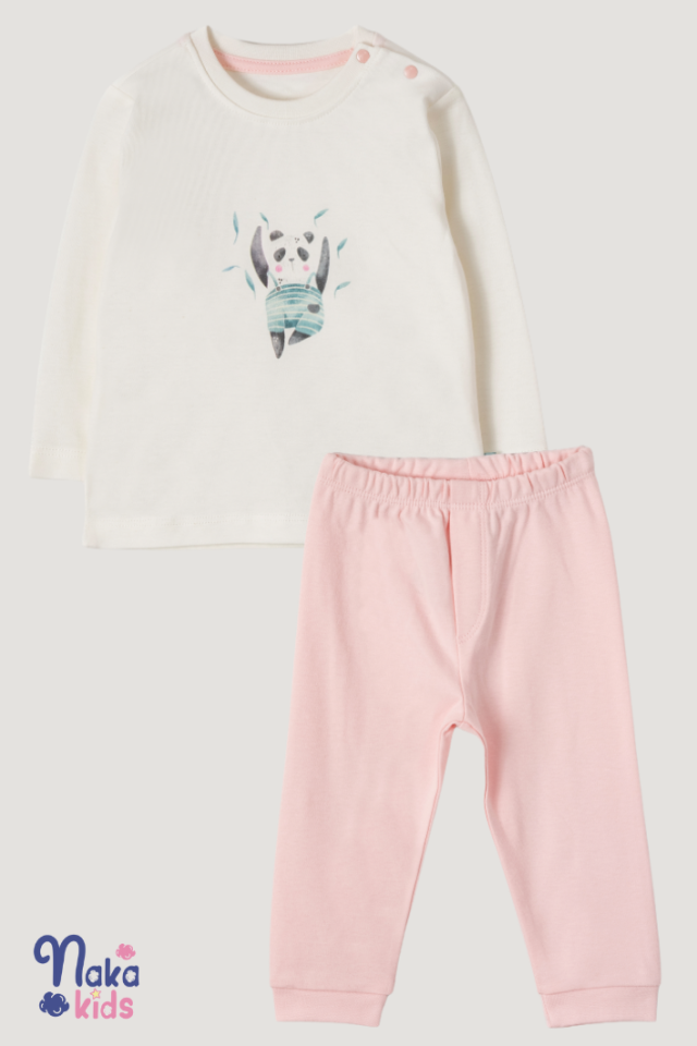Uykuya Panda Pijama Takımı