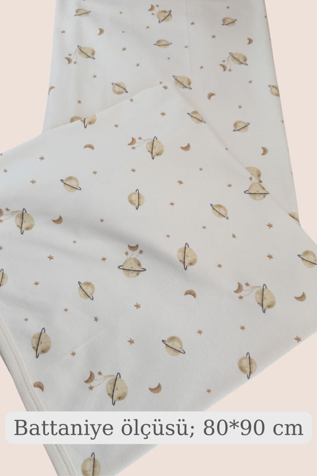 Uzay Keşfi 6 Parça Organik Pamuk Hastane Çıkış Seti