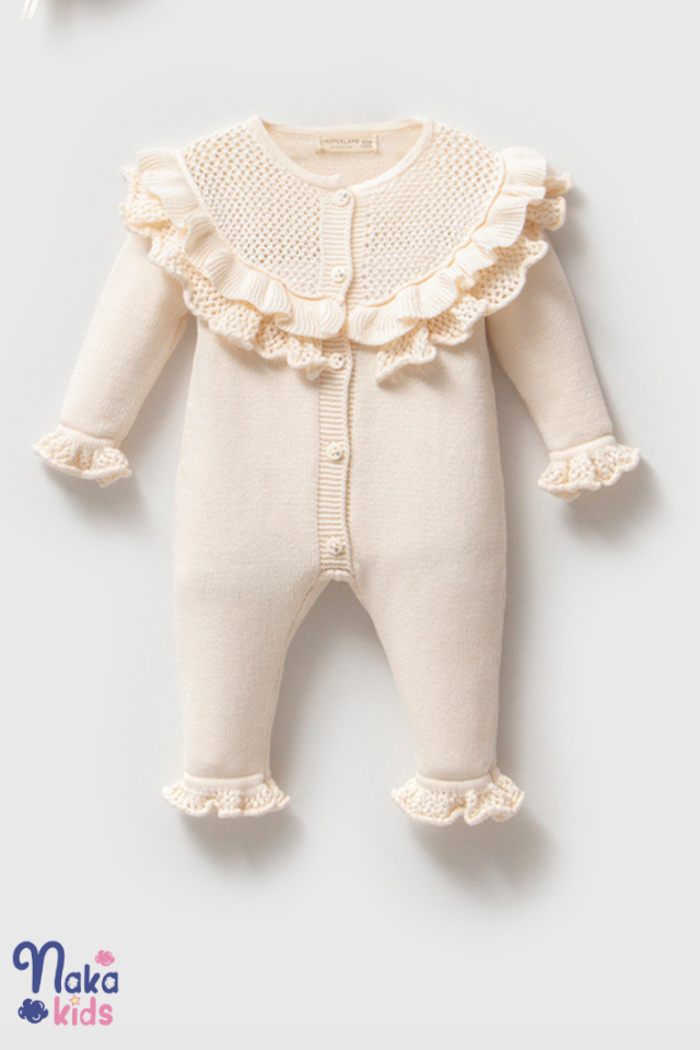 Balkız Triko 5 li Kız Bebek Hastane Çıkış Seti