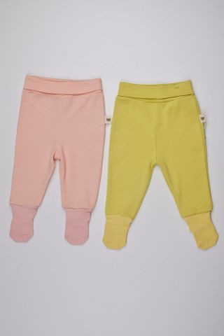 Çoraplı Alt Eşofman-Hardal 9-12 ay