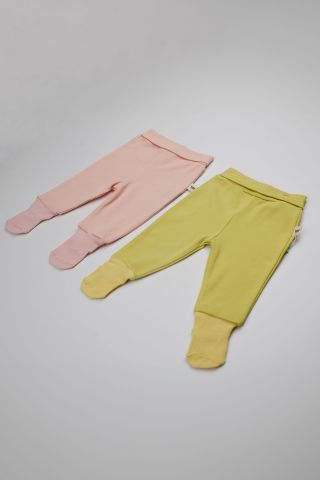 Çoraplı Alt Eşofman-Hardal 9-12 ay