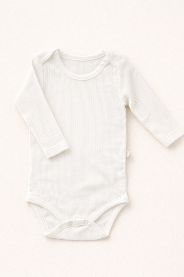 Uzun Kollu Bebek Zıbın Kendinden Fitilli Kumaş