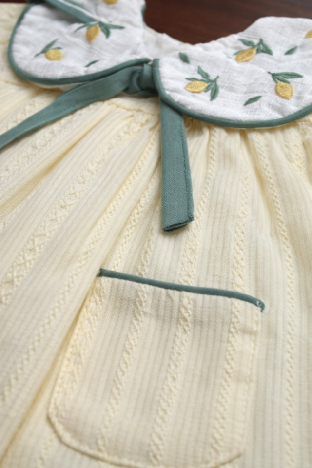 Limoncello Amira Premium Kız Bebek Elbise %100 Pamuk