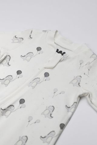 Bebek Dinazor Desenli Tulum 3-6 ay