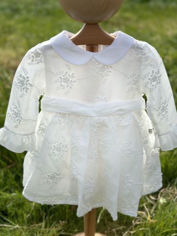 Çiçek Desenli Kız Bebek Elbisesi 6-9 ay