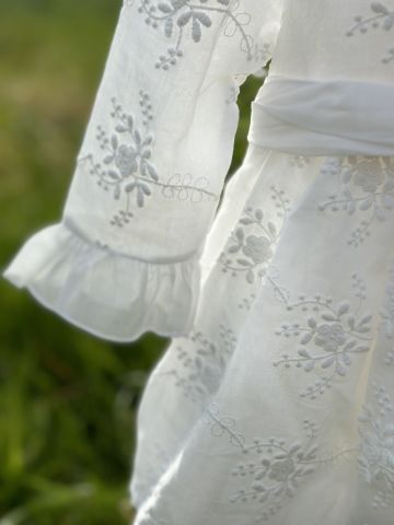 Çiçek Desenli Kız Bebek Elbisesi 12-18 ay