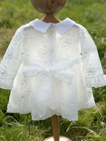 Çiçek Desenli Kız Bebek Elbisesi 12-18 ay