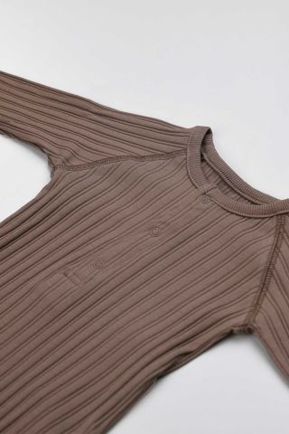 Kendinden Patikli Tulum-Kahverengi 12-18 ay