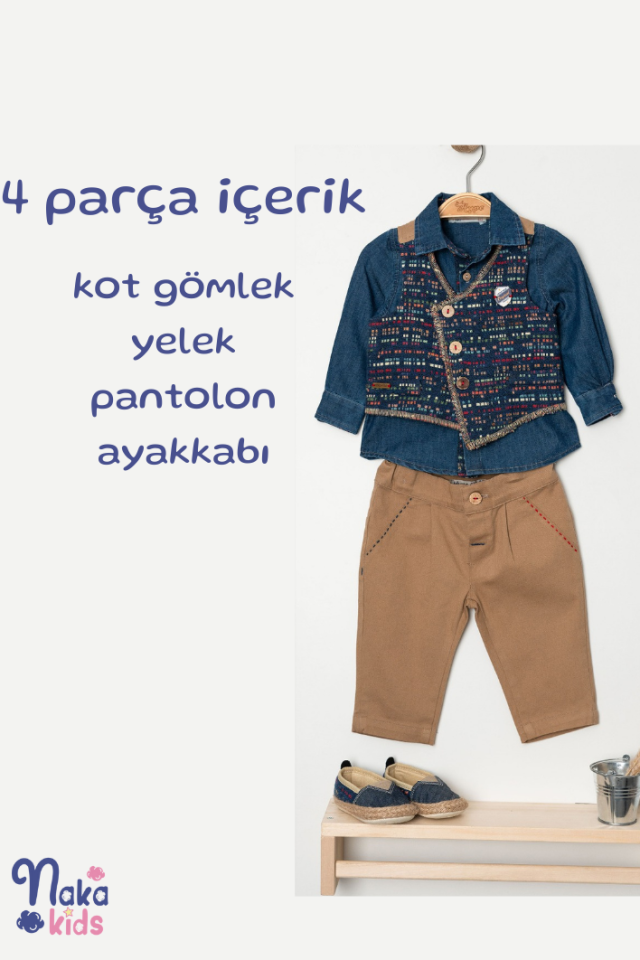 Minik Centilmen Erkek Bebek Takımı