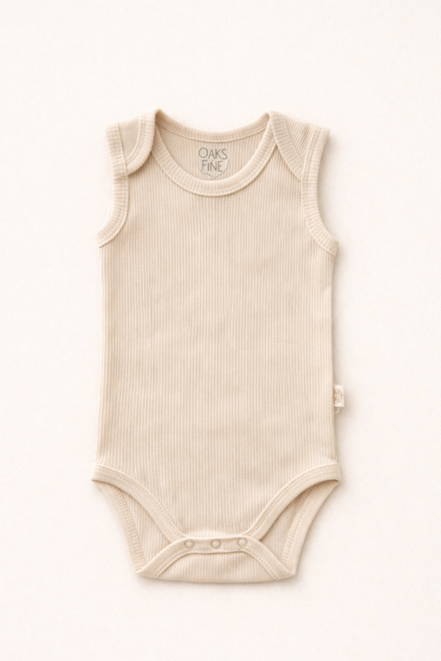 %100 Pamuk Kolsuz Bebek Zıbın - Alttan Çıt Çıtlı