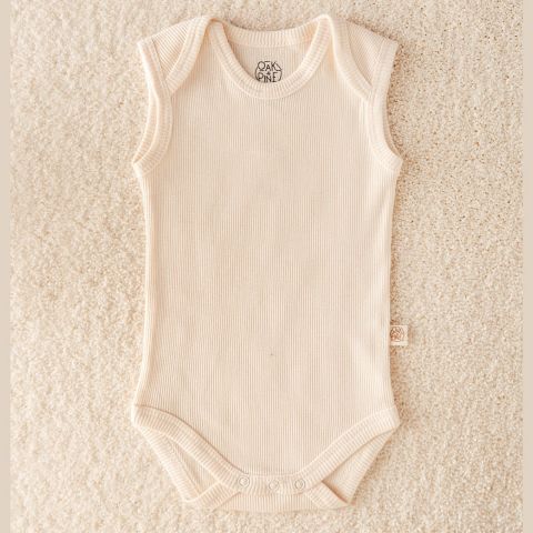 %100 Pamuk Kolsuz Bebek Zıbın - Alttan Çıt Çıtlı 3-6 ay