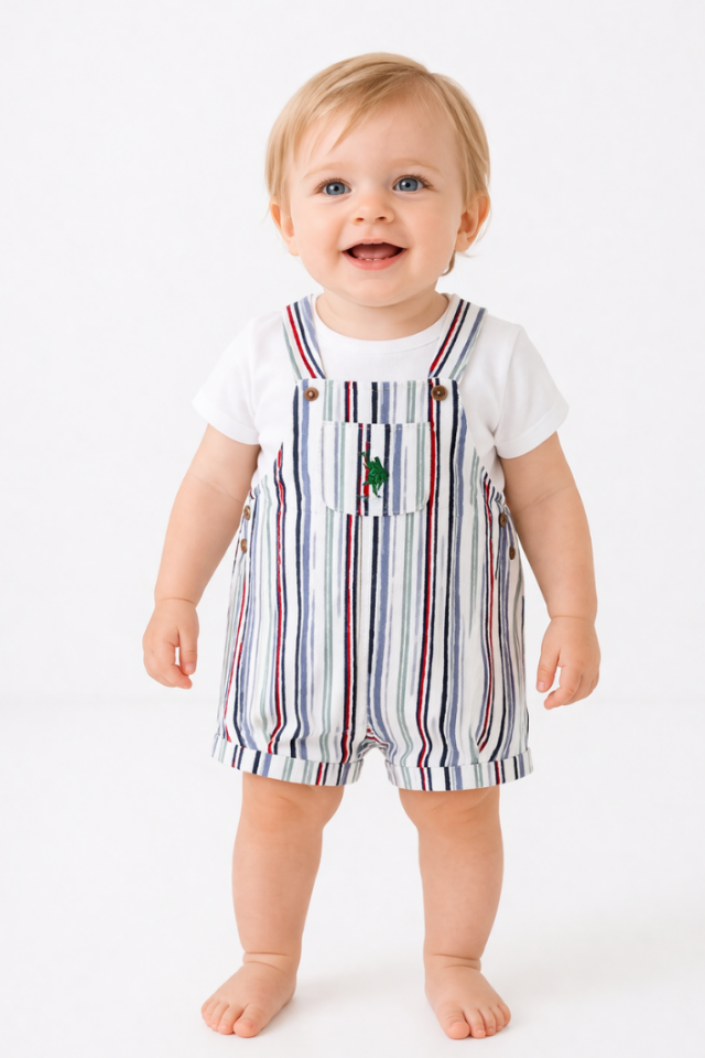 Baby Boy Salopet Set- 2 Parça