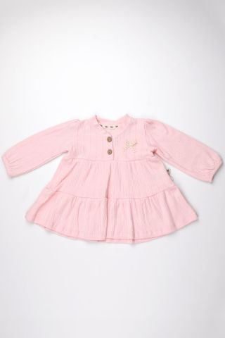 Pembe Kız Bebek Elbisesi 9-12 ay