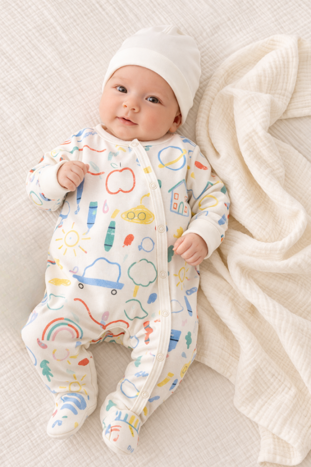 Pastel Dream Interlock Hastane Çıkış Seti - 8 Parça