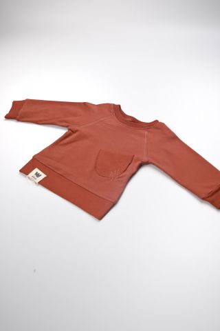 Çılgın Cepli Eşofman Takım- Kiremit 9-12 ay