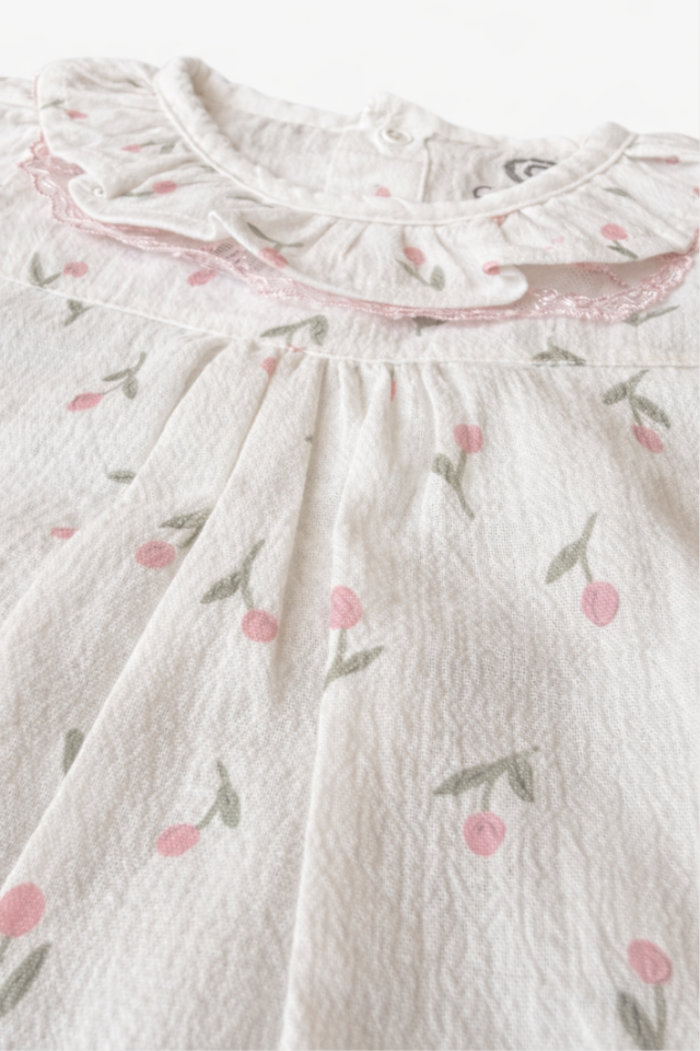 Lily Lace İnci Detaylı Kız Bebek Tulum Set - 2 Parça