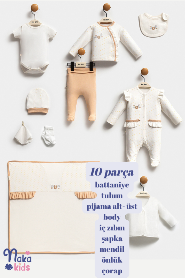 Çiçek Bahçesi 10’lu Kız Bebek Hastane Çıkış Seti