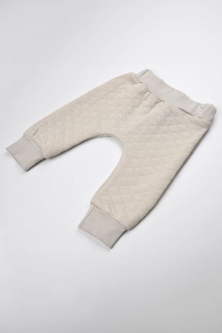 Kapitone Takım- Krem 9-12 ay