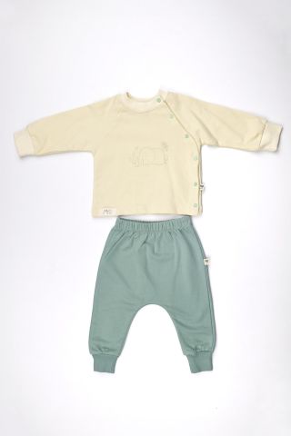 Reglan Eşofman Takım-Sarı/Yeşil 6-9 ay