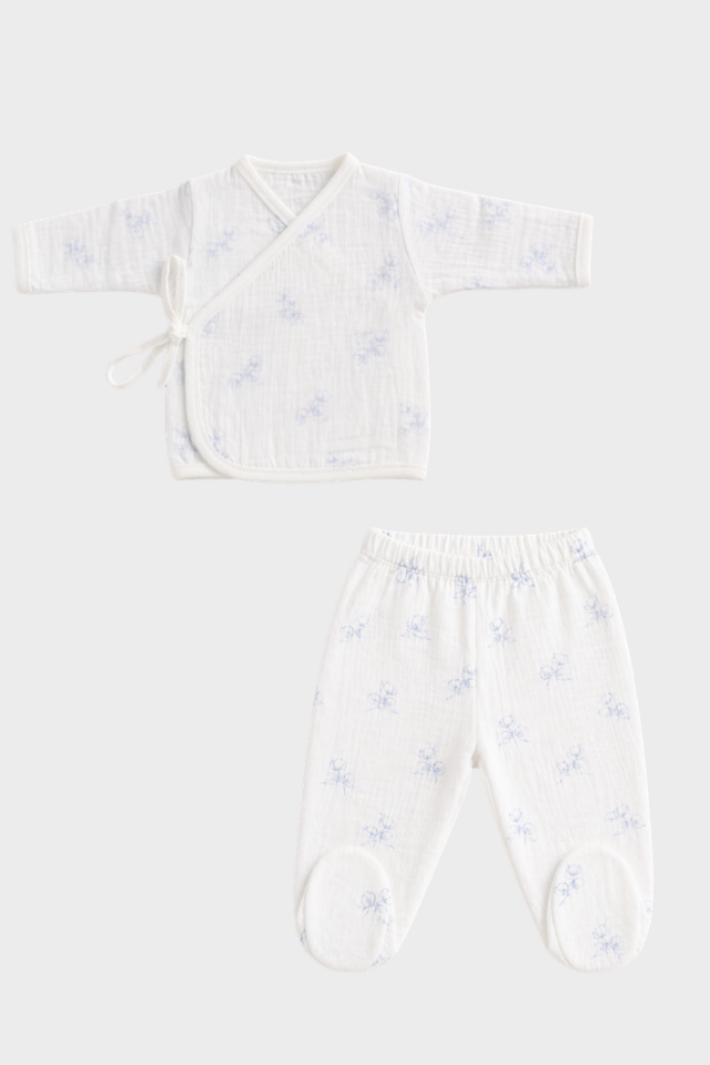 Soft Dream Erkek Bebek Müslin Hastane Çıkış Seti - 10 Parça