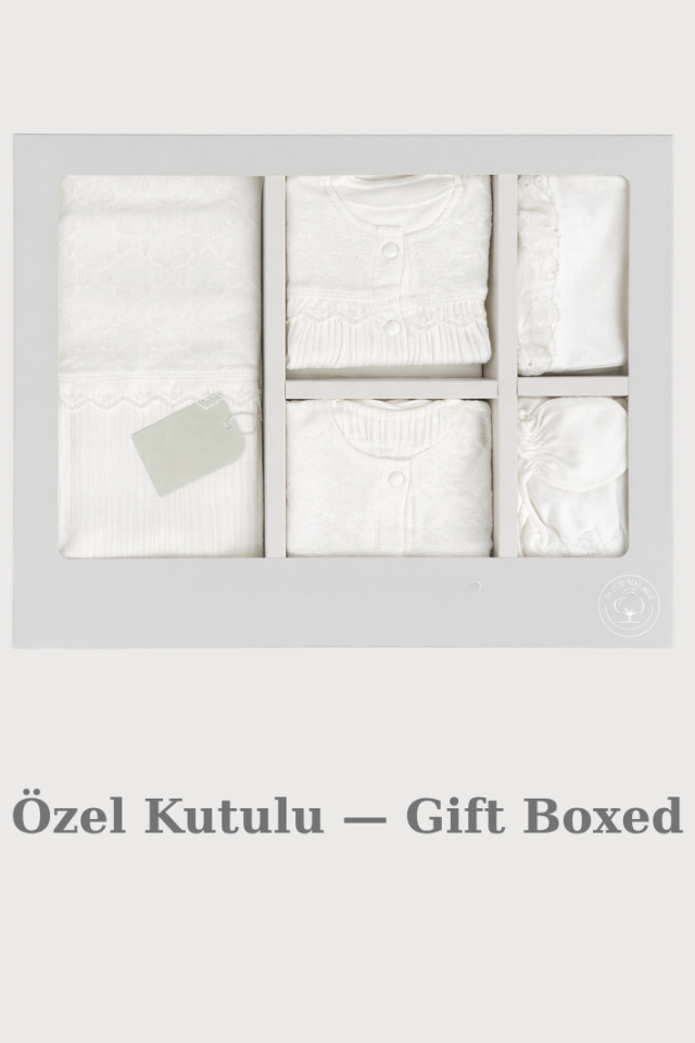 Aven Interlock Kız Bebek Hastane Çıkış Seti %100 Pamuk - 10 Parça