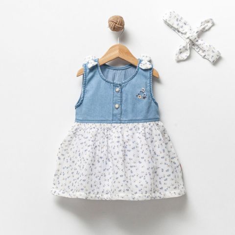 Bahar Rüyası Bebek Elbisesi ve Saç Bandı 18 ay