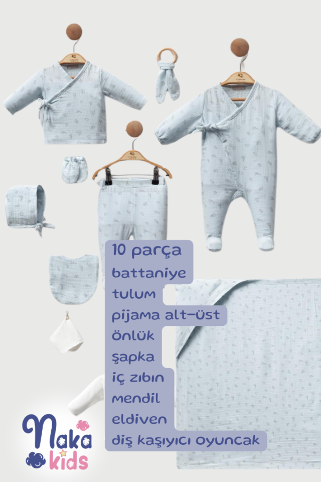 Mini Racer 10’lu Erkek Bebek Hastane Çıkış Seti