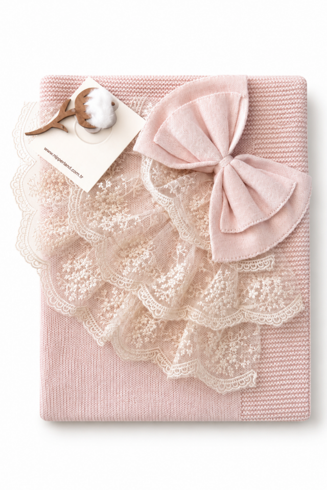 Lumina Premium Lace Knit Yenidoğan Hastane Çıkış Seti 6 Parça
