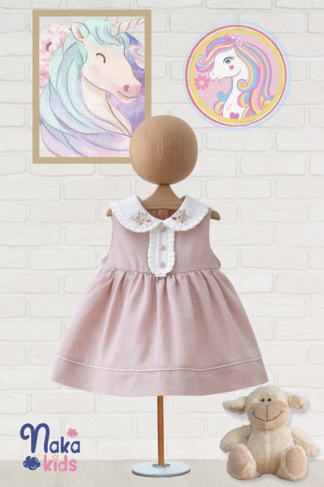 Çiçek İşlemeli Elbise