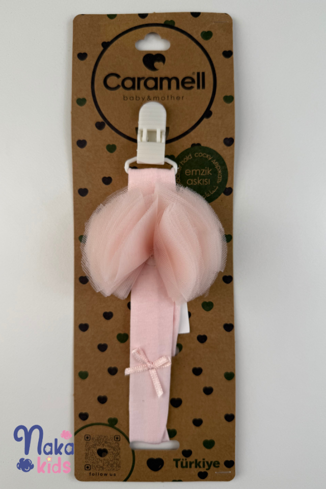 Tüllü Emzik Askısı Pembe