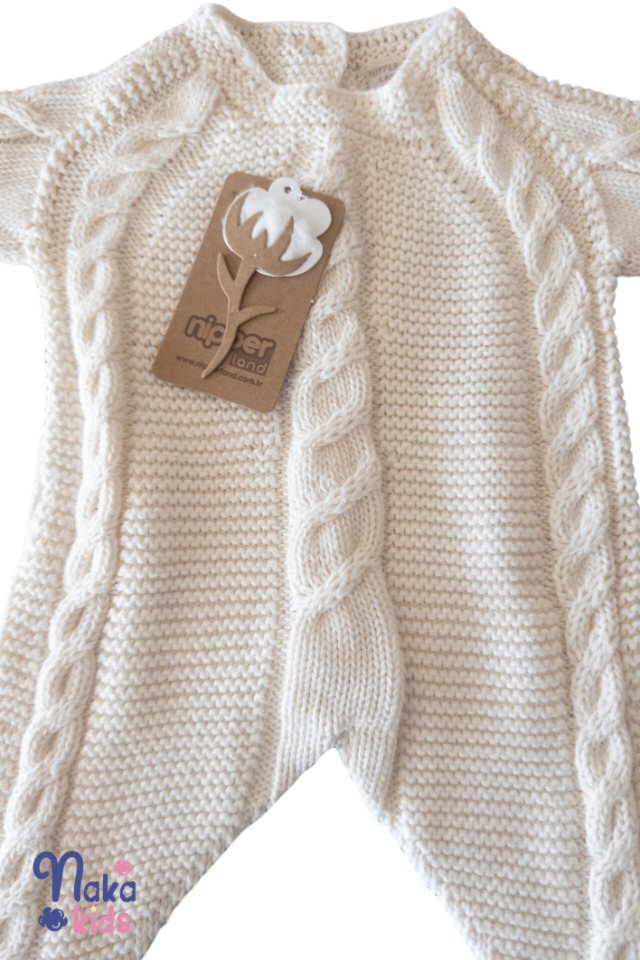 NIPPERLAND La Cashmere Serisi Limited Edition %100 Doğal Pamuklu, Antialerjik Triko 3 Parça Yenidoğan ve Mevlid Seti