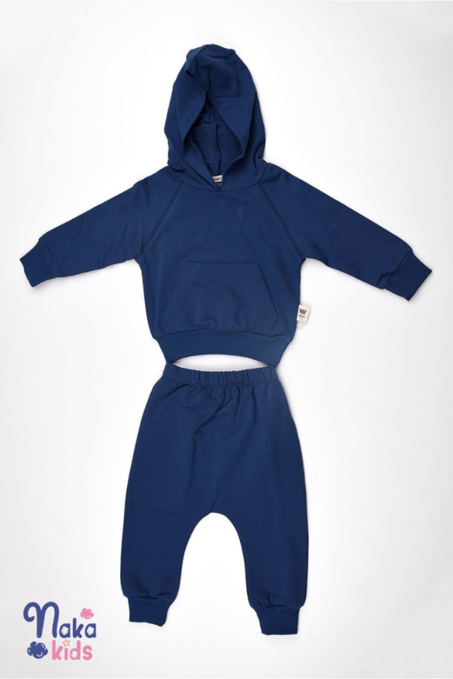 Kangru Cepli Eşofman Takım 6-9 ay - Lacivert