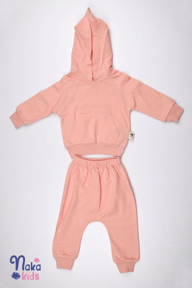 Kangru Cepli Eşofman Takım 18-24 ay - Yavruağzı