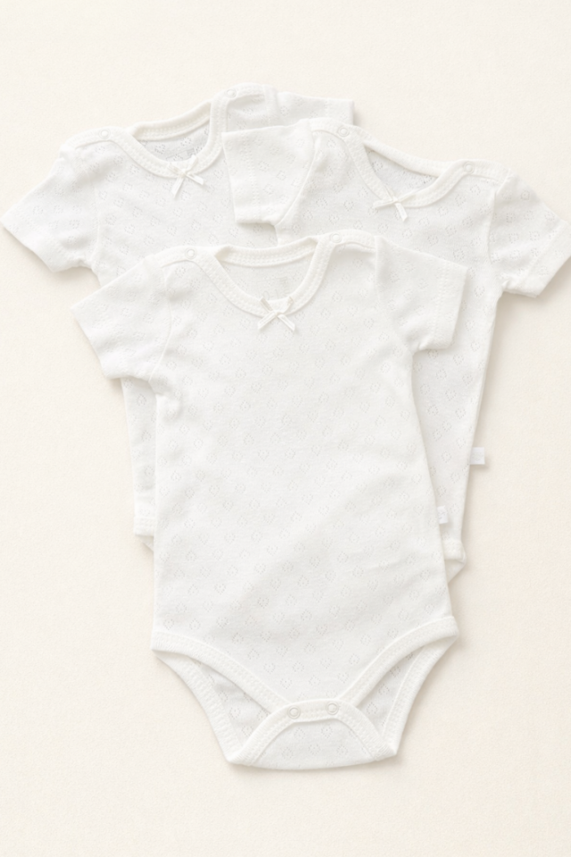 Hastane Çantası İçin İdeal Kısa Kollu Bebek Zıbın Set