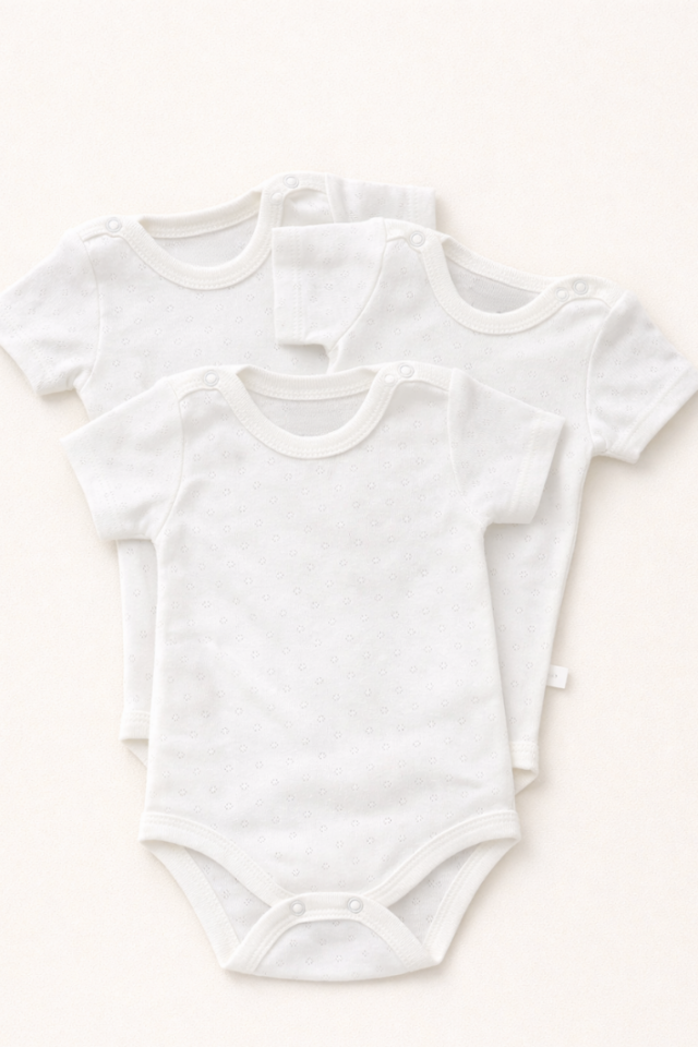 Hastane Çantası İçin İdeal Kısa Kollu Bebek Zıbın Set